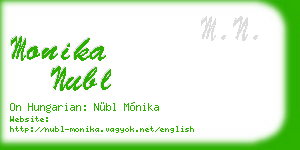 monika nubl business card